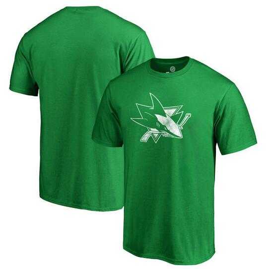 Men's San Jose Sharks Fanatics Branded St. Patrick's Day White Logo T-Shirt Kelly Green FengYun,We sell and wholesale Men's San Jose Sharks Fanatics Branded St. Patrick's Day White Logo T-Shirt Kelly Green FengYun on line form chian!